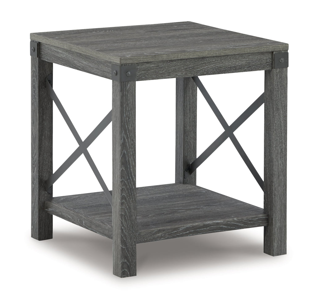 Freedan Grayish Brown Coffee Table and 2 End Tables