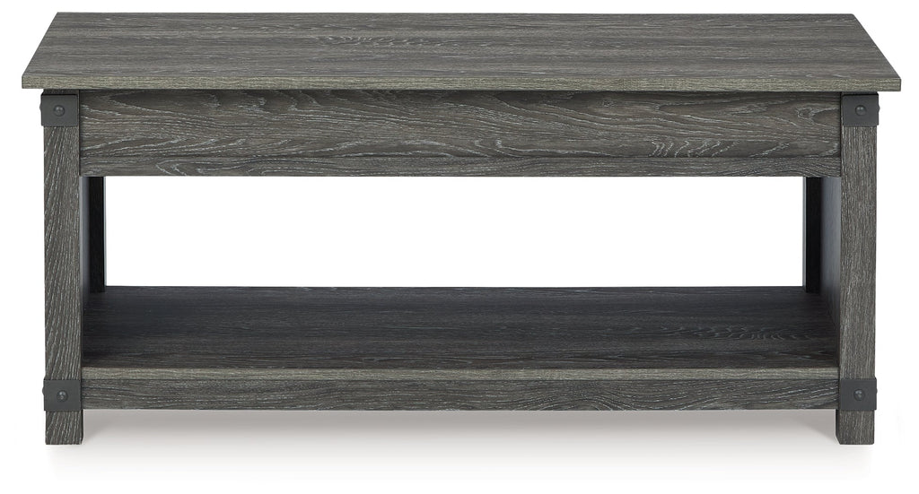 Freedan Grayish Brown Lift Top Coffee Table