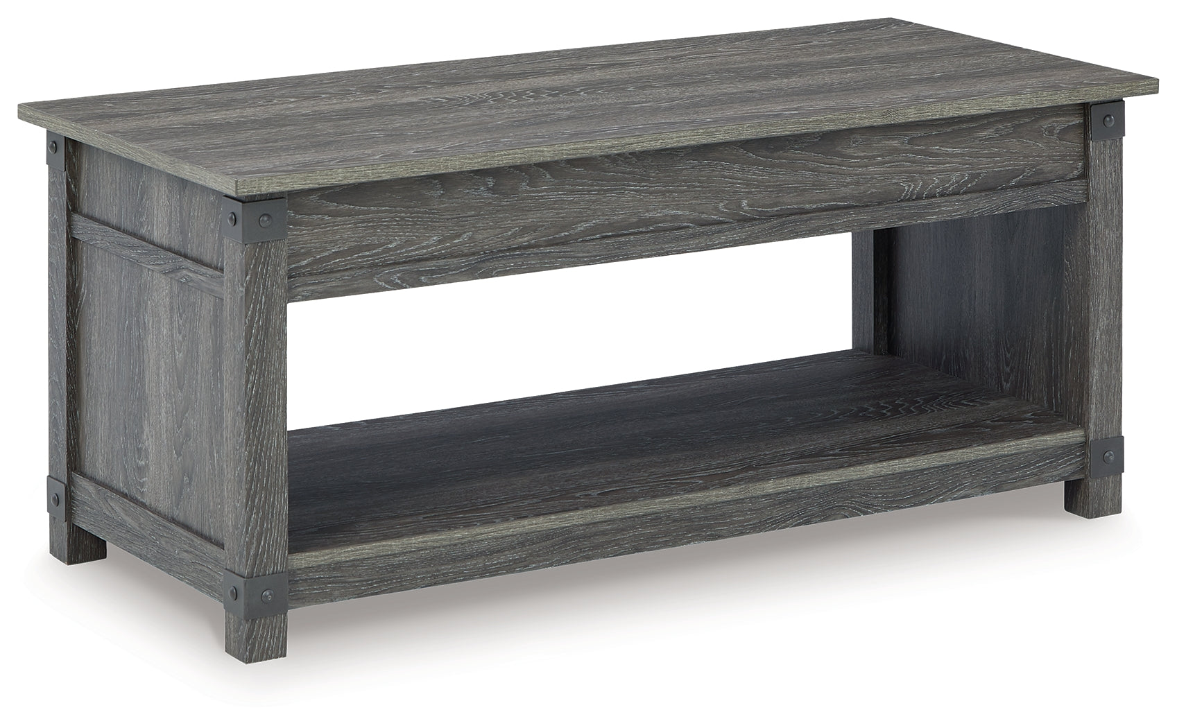 Freedan Grayish Brown Lift Top Coffee Table