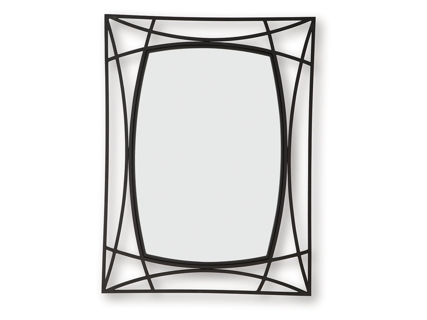 Freenville Black Accent Mirror