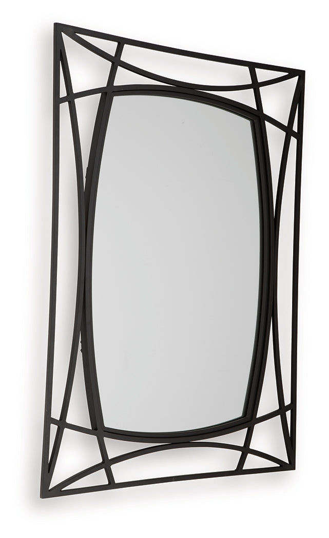 Freenville Black Accent Mirror