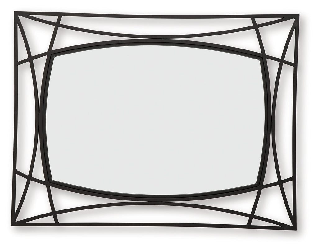 Freenville Black Accent Mirror