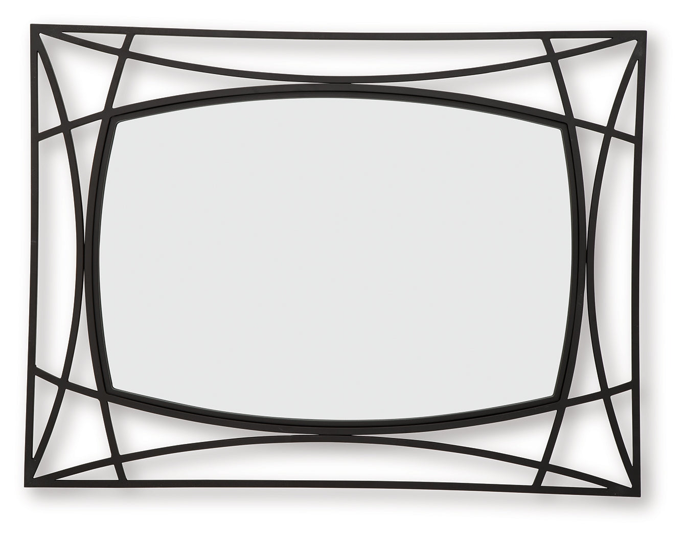 Freenville Black Accent Mirror