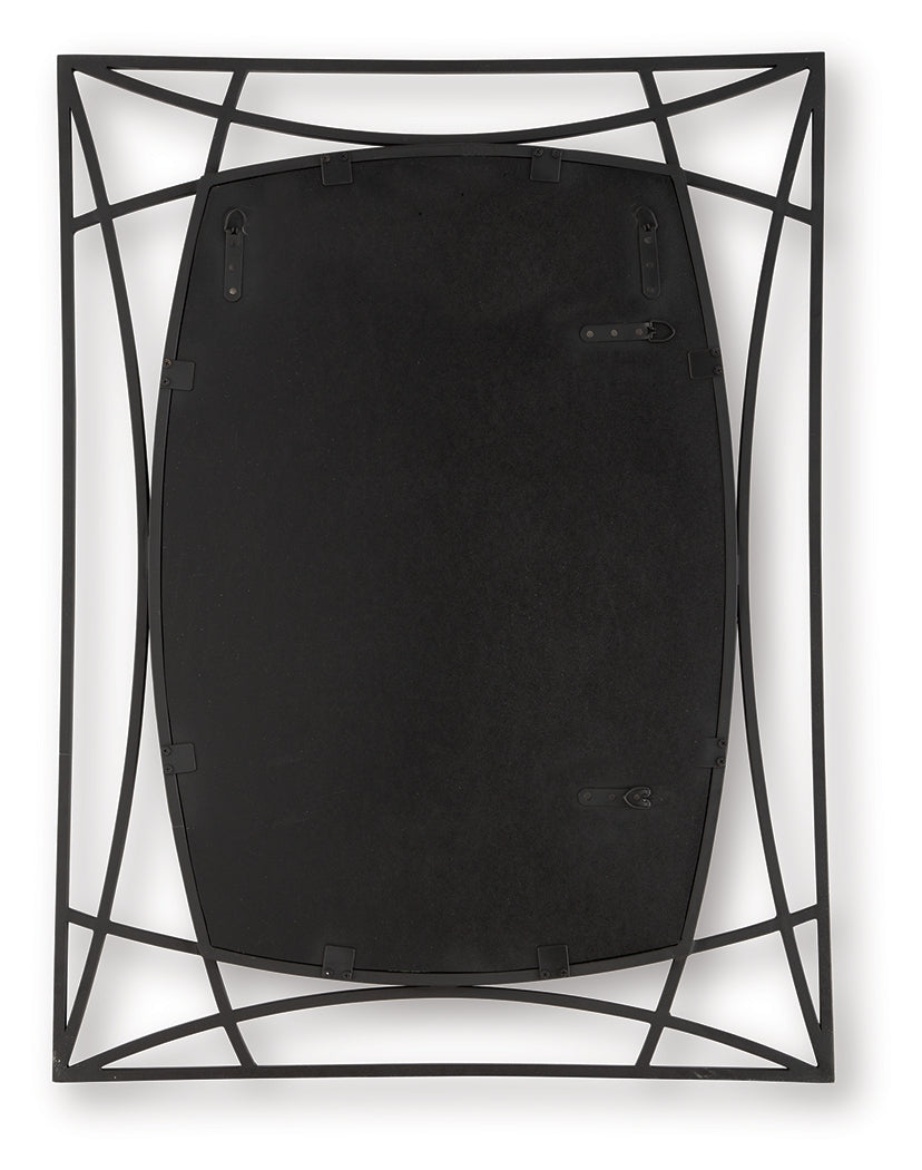 Freenville Black Accent Mirror