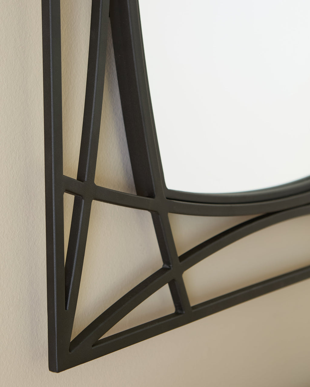 Freenville Black Accent Mirror