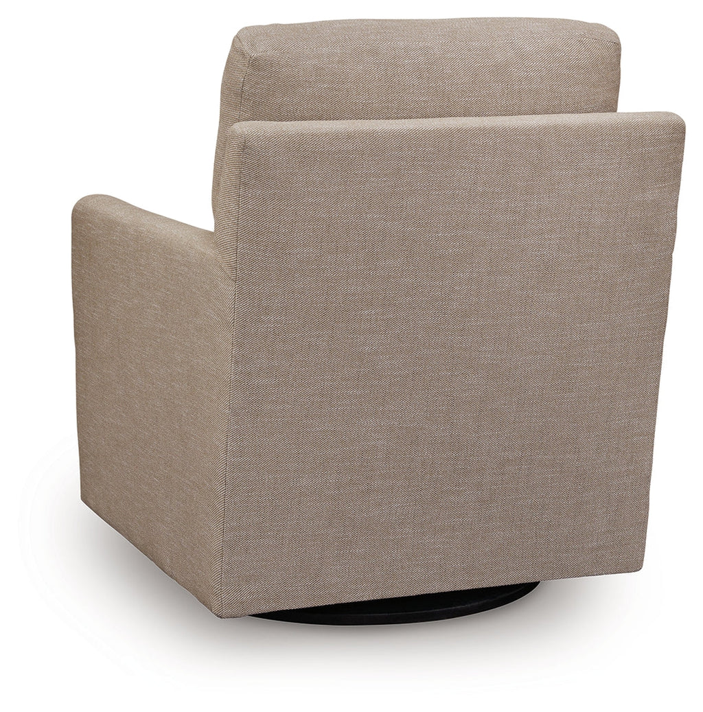 Freybourne Next-Gen Nuvella Twill Swivel Accent Chair