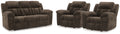 Frohn Chocolate Reclining Living Room Set