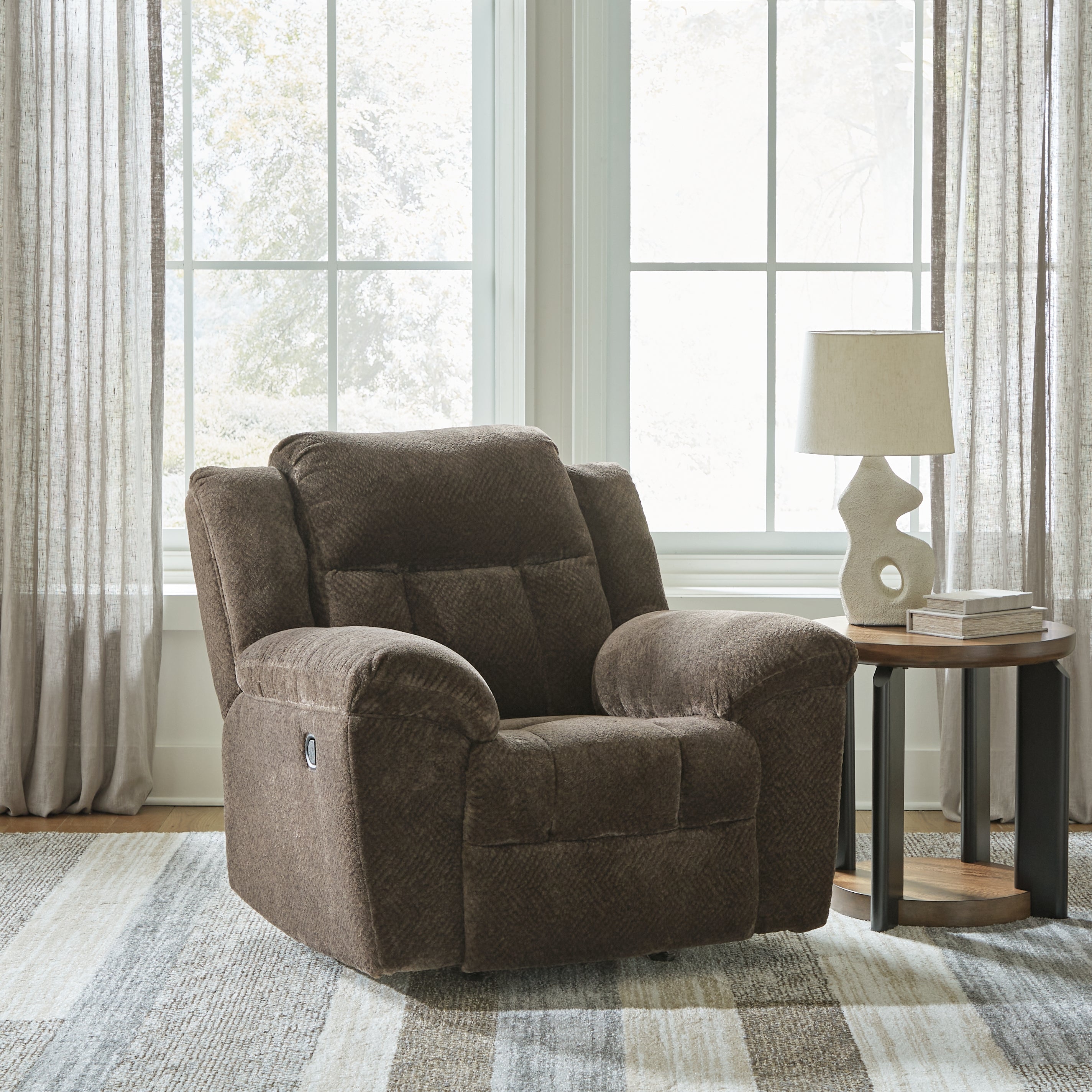 Frohn Chocolate Reclining Living Room Set