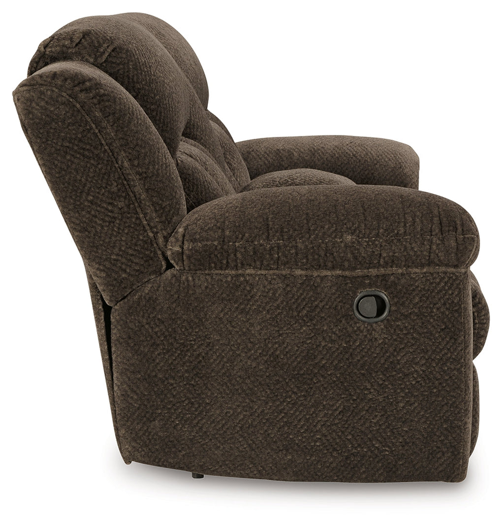 Frohn Chocolate Reclining Loveseats (Set of 2)