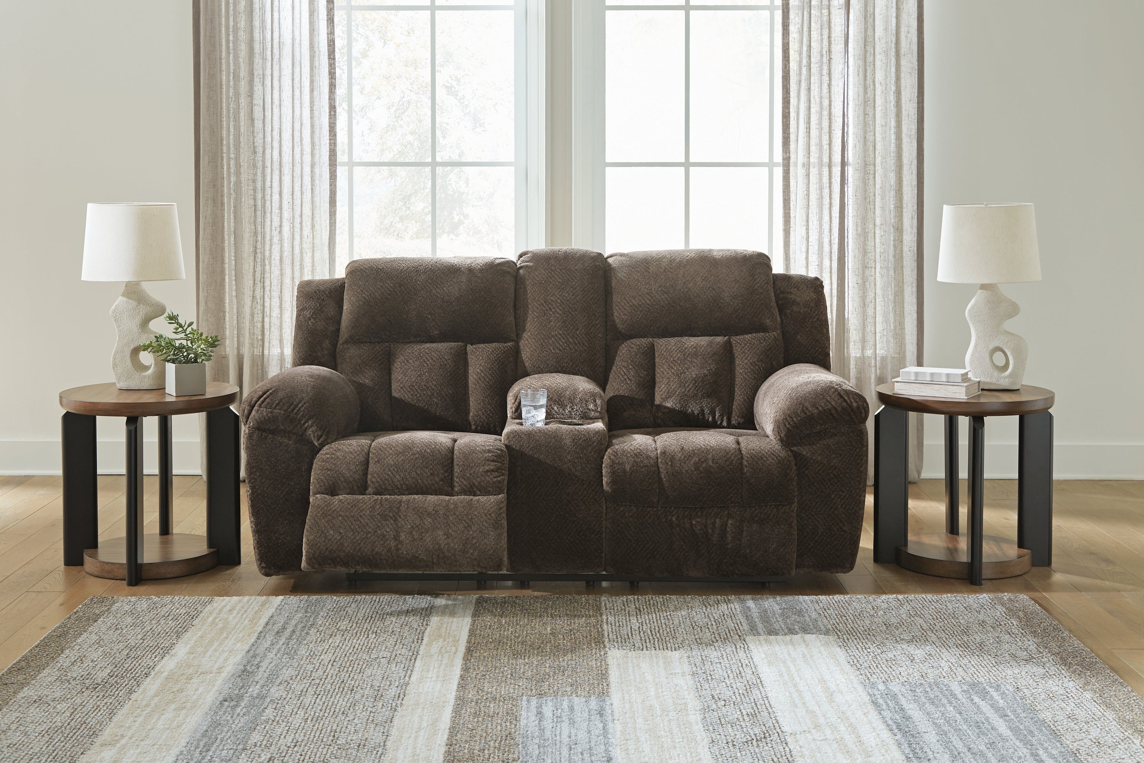 Frohn Chocolate Reclining Loveseats (Set of 2)