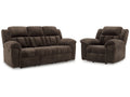 Frohn Chocolate Reclining Sofa & Recliner