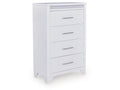 Frostlyn White Chest of Drawers