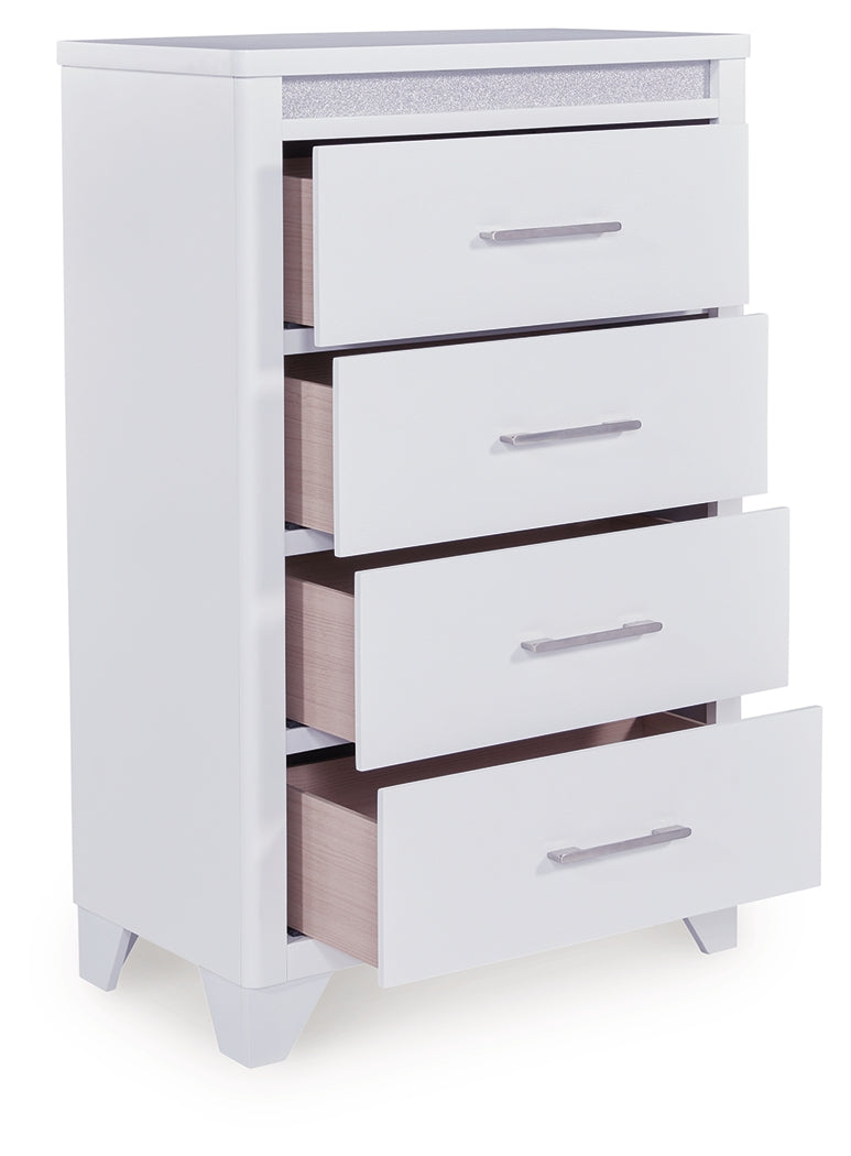 Frostlyn White Chest of Drawers