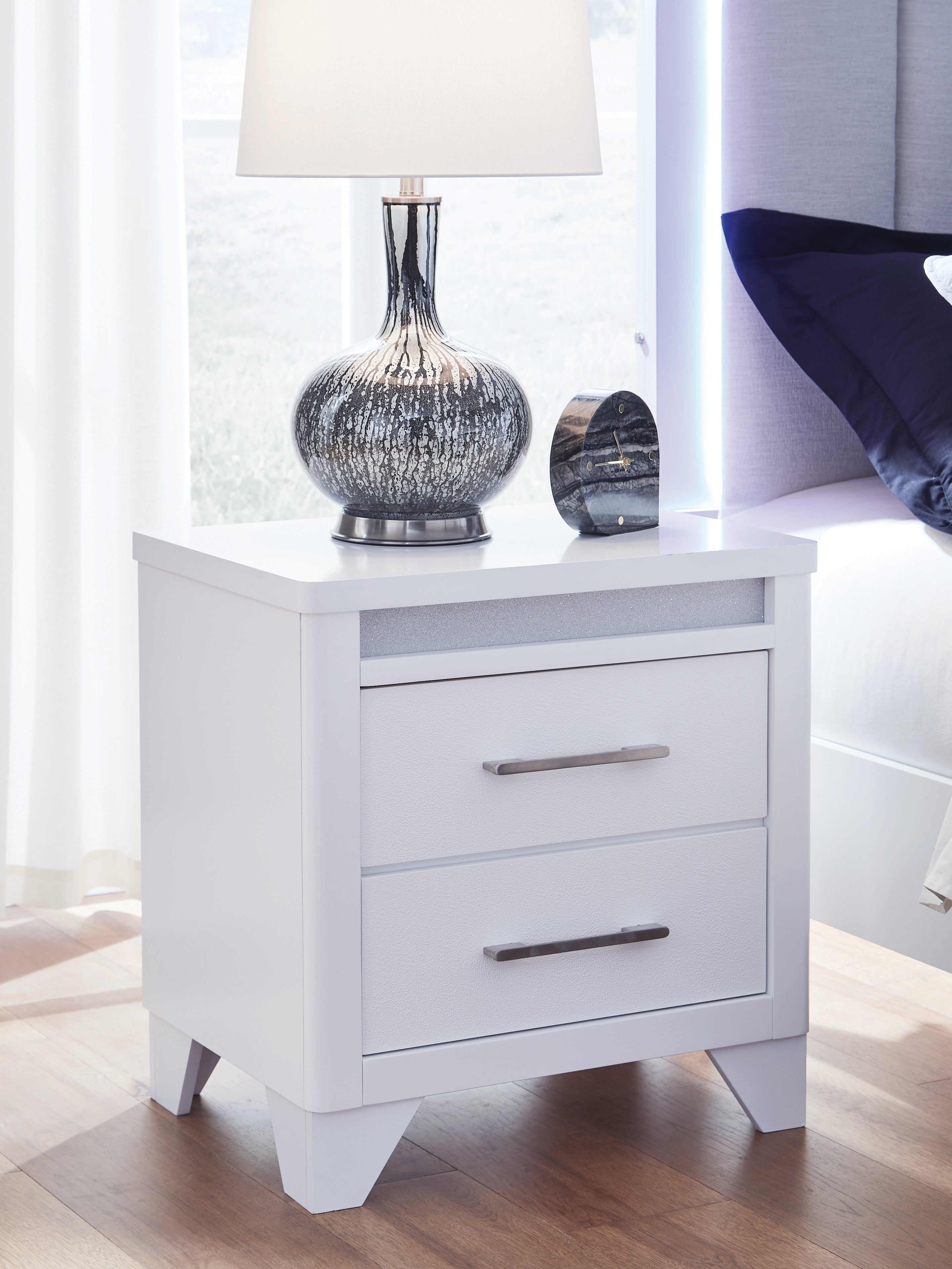 Frostlyn White Nightstand