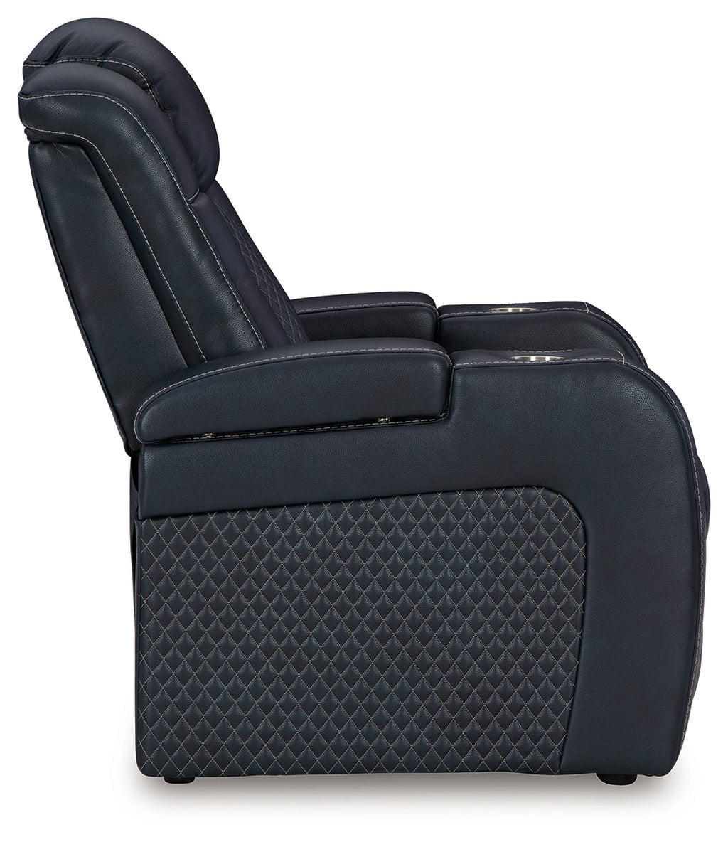 Fyne-Dyme Sapphire Power Reclining Sofa and Power Recliner