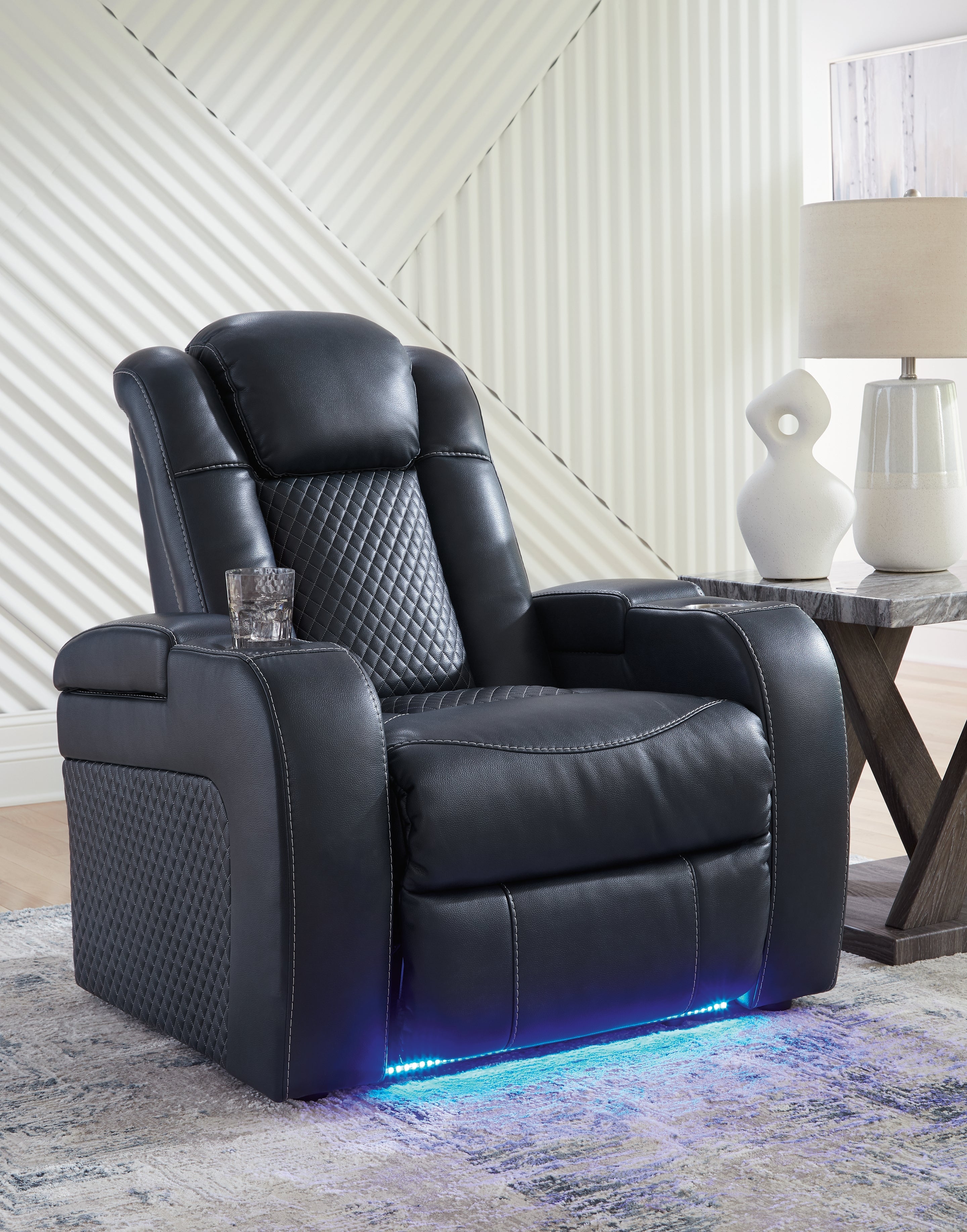 Fyne-Dyme Sapphire Power Reclining Sofa and Power Recliner