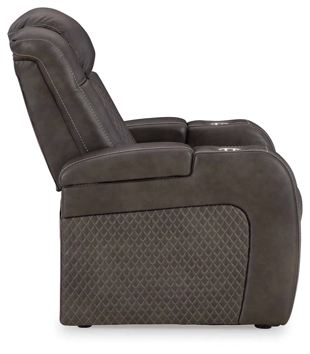 Fyne-Dyme Shadow Power Reclining Sofa and Power Recliner