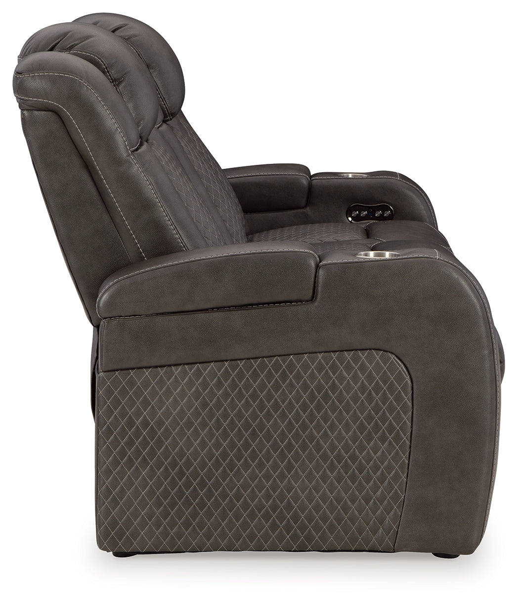 Fyne-Dyme Shadow Power Reclining Sofa and Power Recliner