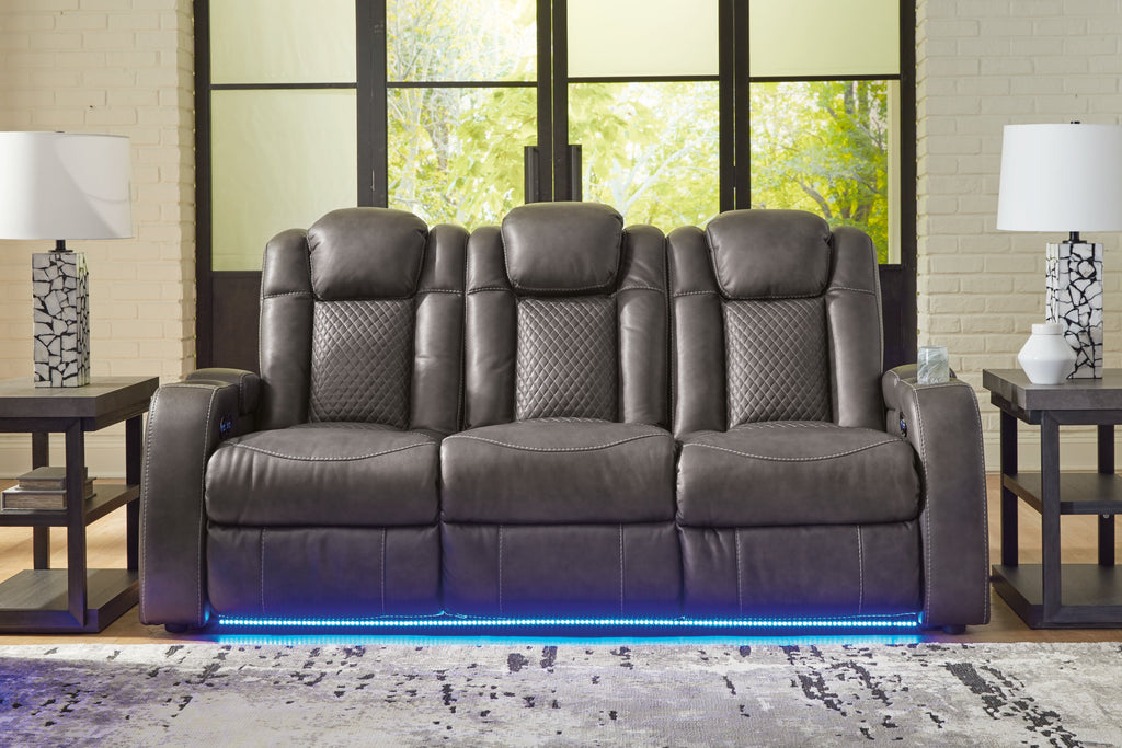 Fyne-Dyme Shadow Power Reclining Sofa and Power Recliner