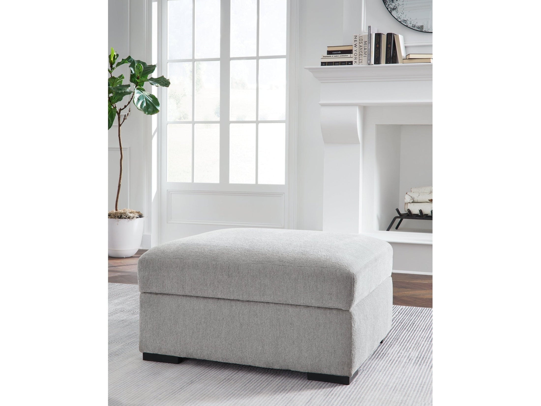Gabyleigh Nickel Ottoman With Storage