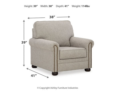 Gaelon Dune Chair and Ottoman