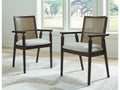 Galliden Black Dining Arm Chair (Set of 2)