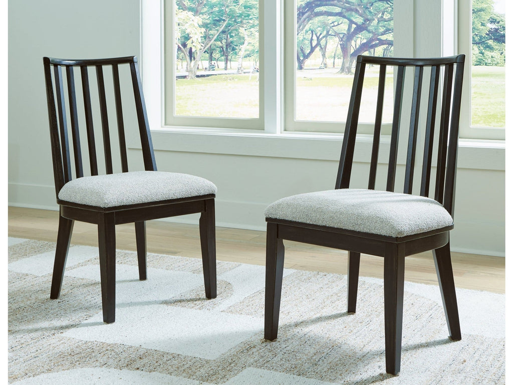 Galliden Black Dining Chair (Set of 2)