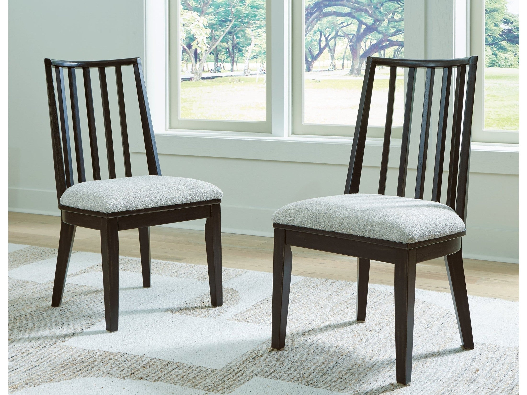 Galliden Black Dining Chair (Set of 2)