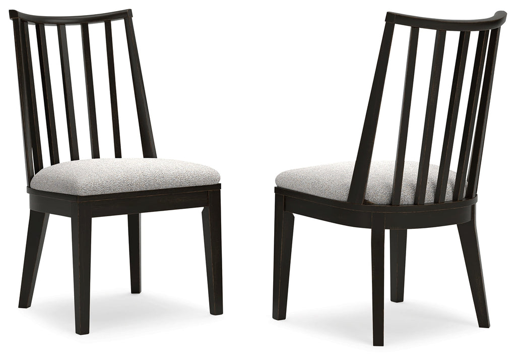 Galliden Black Dining Chair (Set of 2)