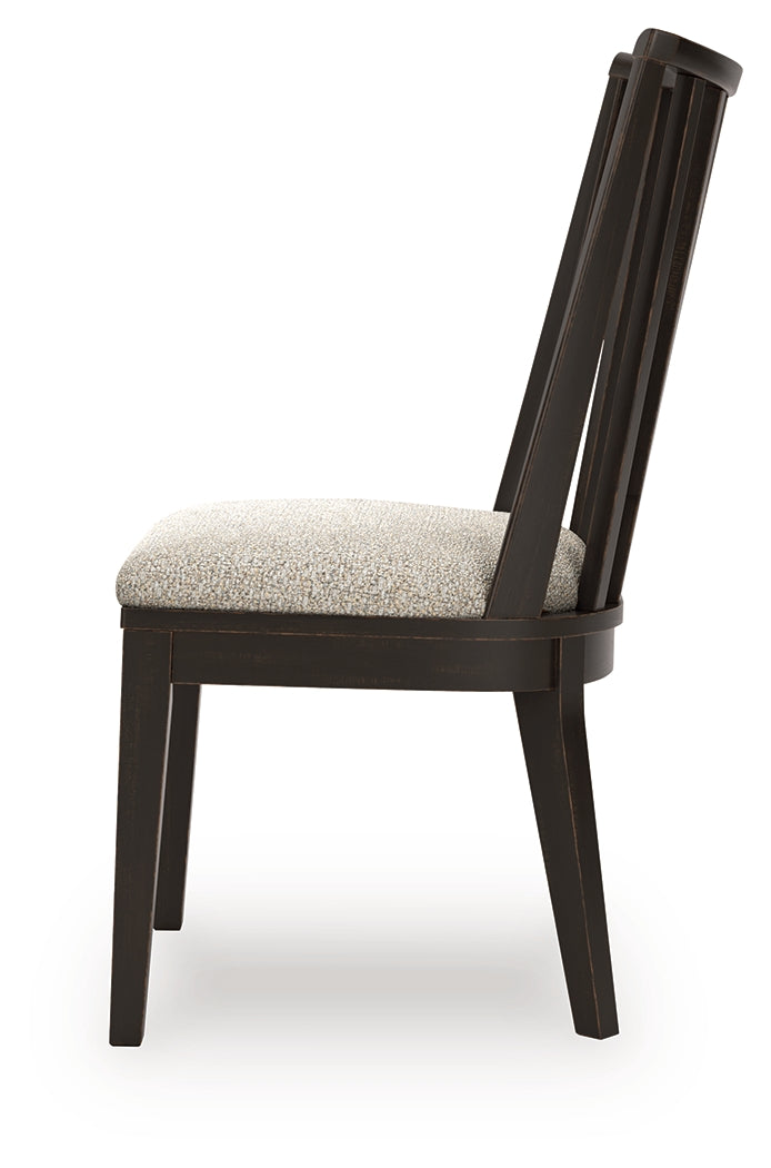 Galliden Black Dining Table and 6 Chairs