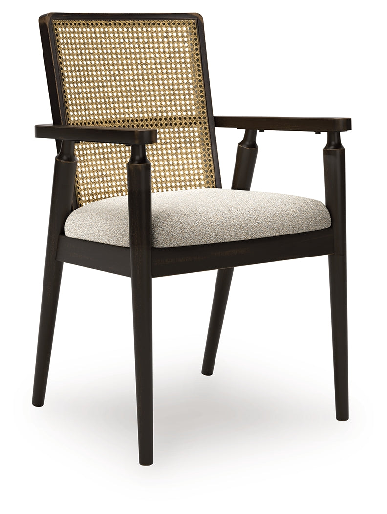 Galliden Black Dining Table with 4 Chairs