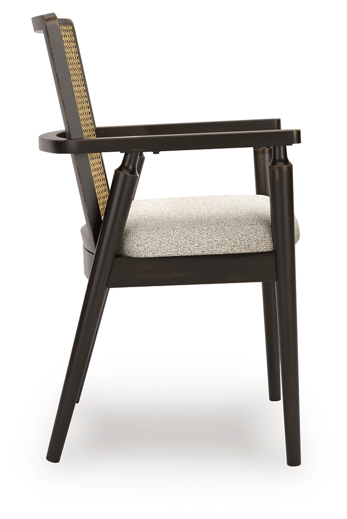 Galliden Black Dining Table with 4 Chairs