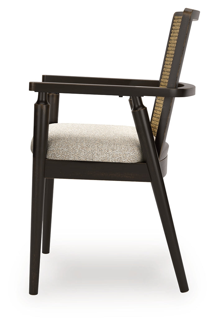 Galliden Black Dining Table with 4 Chairs