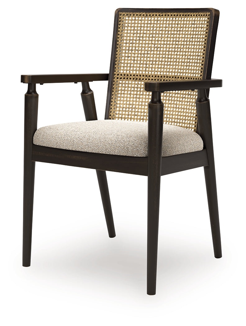 Galliden Black Dining Table with 4 Chairs
