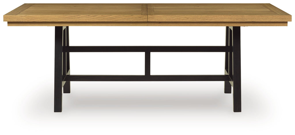Galliden Black Extension Dining Table and 6 Chairs