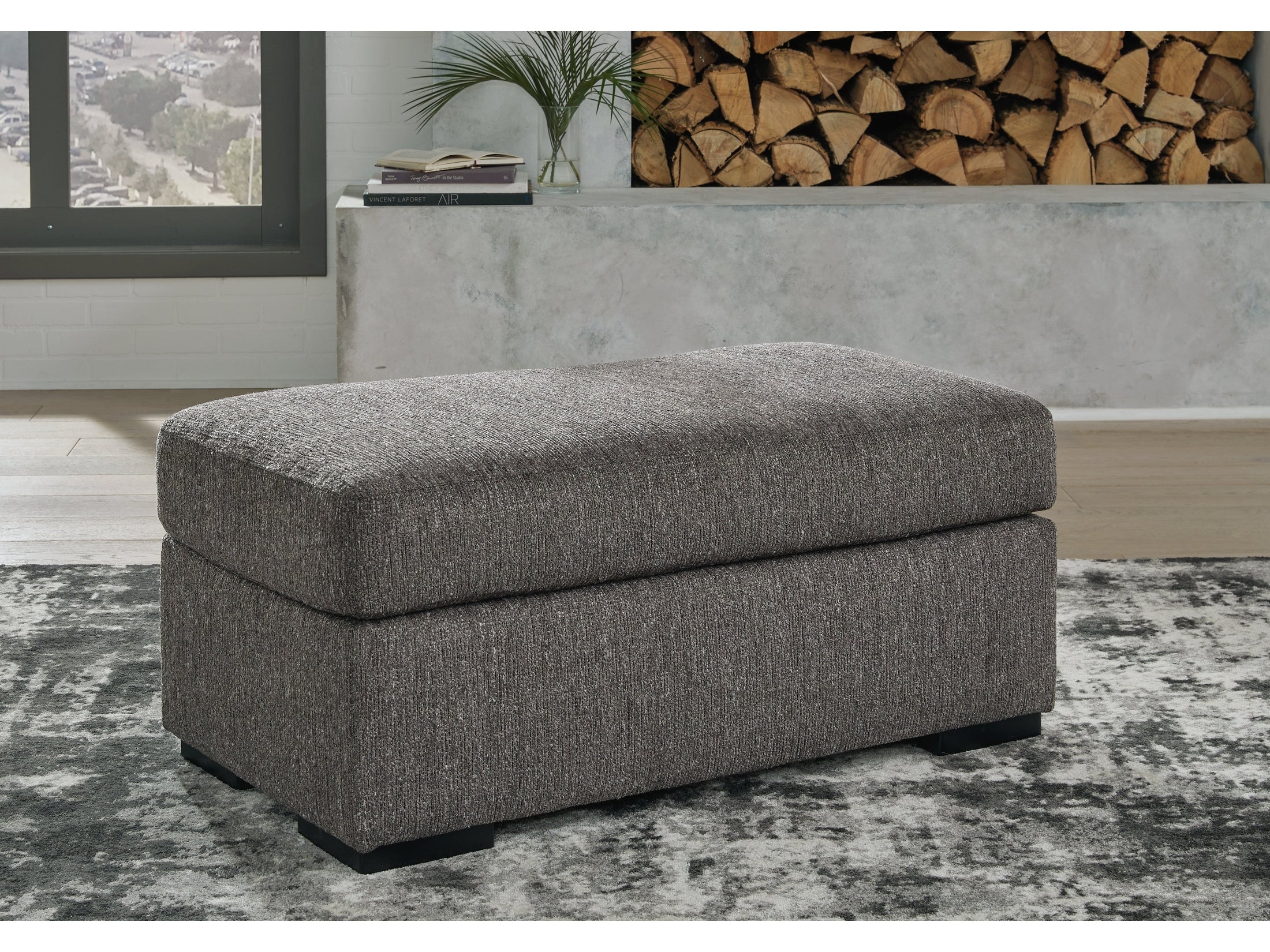 Gardiner Pewter Ottoman