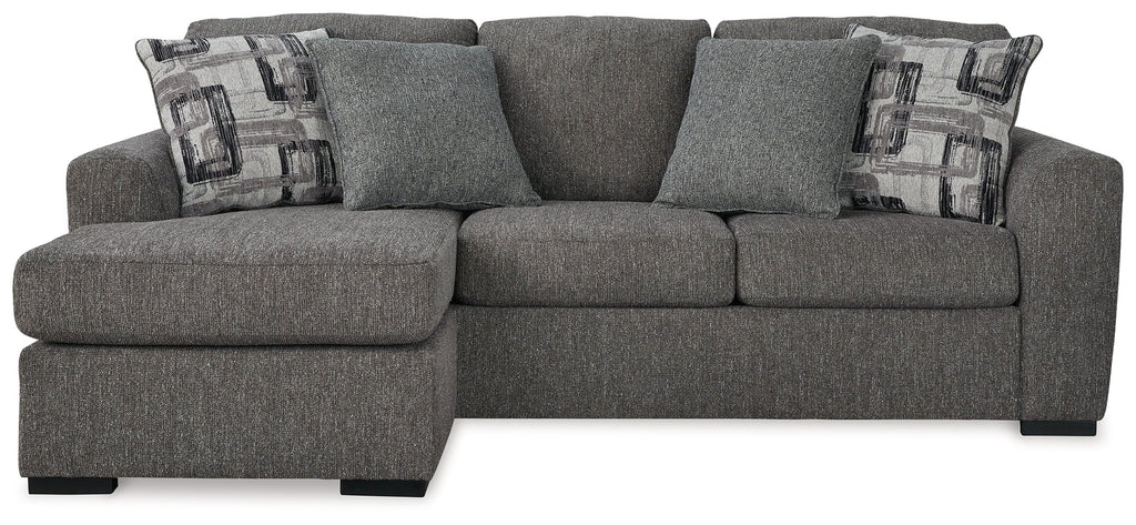 Gardiner Pewter Sofa Chaise and Ottoman