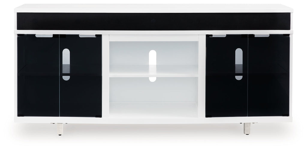 Gardoni White & Black 72" TV Stand