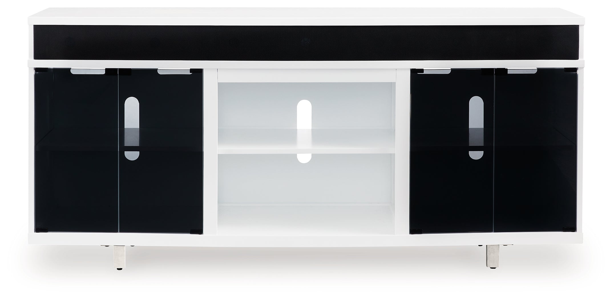 Gardoni White & Black 72" TV Stand