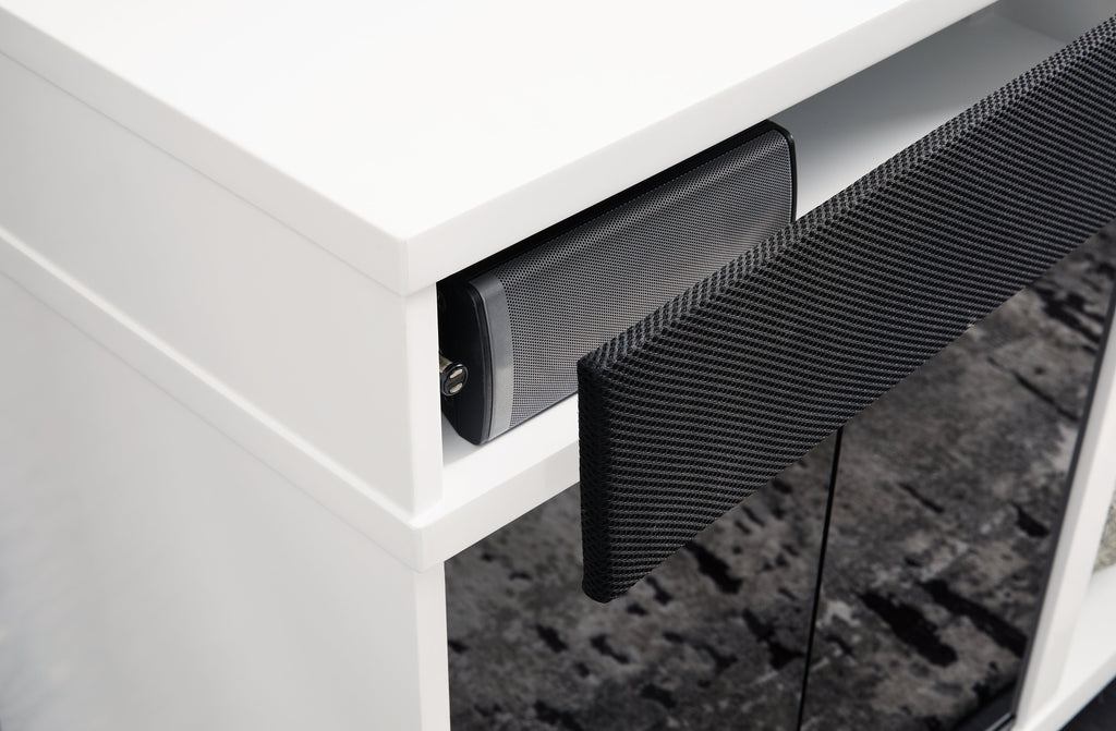Gardoni White & Black 72" TV Stand