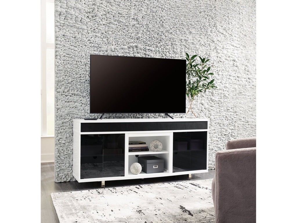 Gardoni White & Black 72" TV Stand