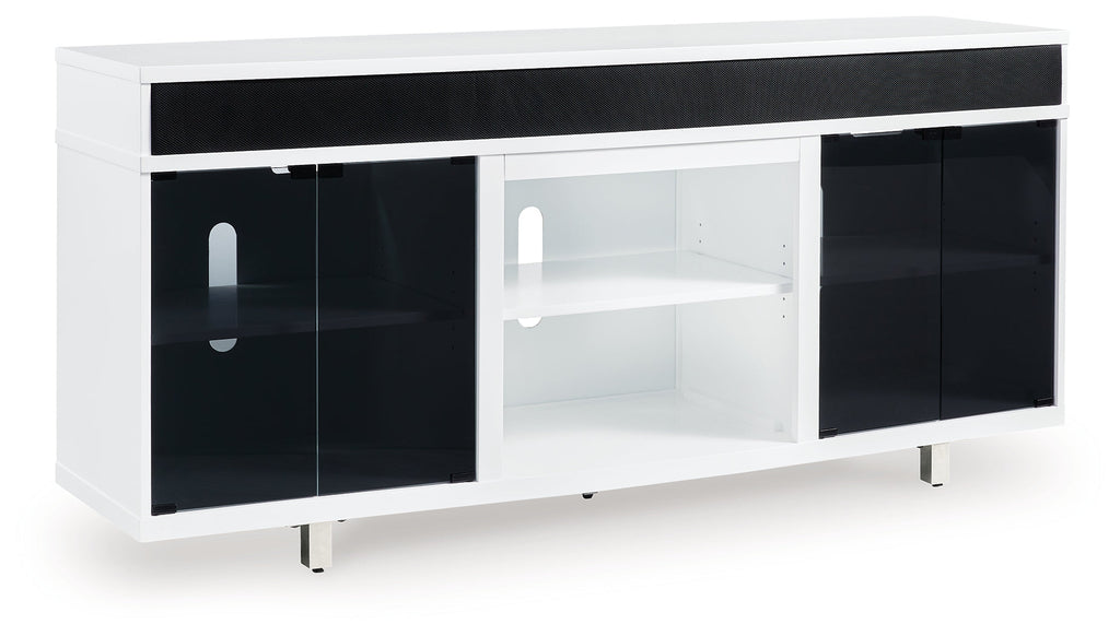 Gardoni White & Black 72" TV Stand