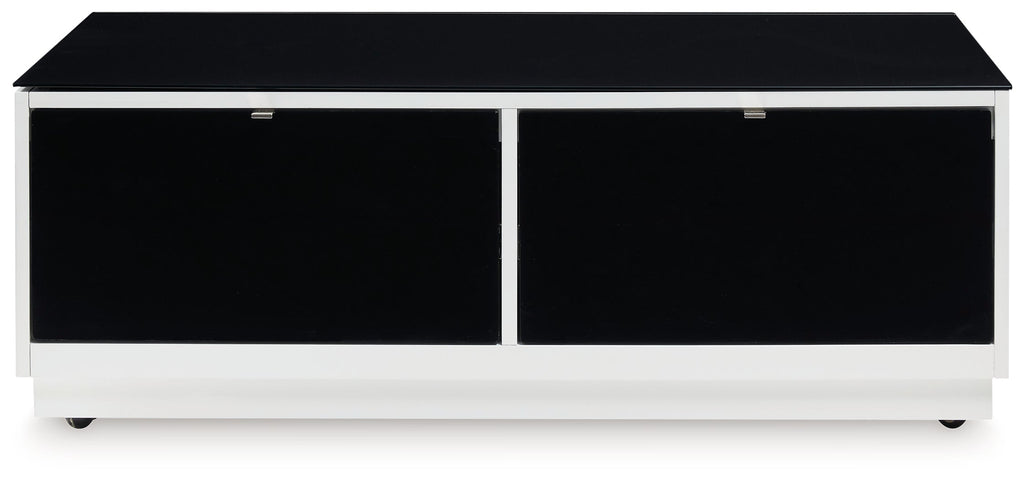 Gardoni White/Black Coffee Table and 2 End Tables