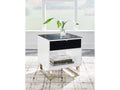 Gardoni White/Black End Table