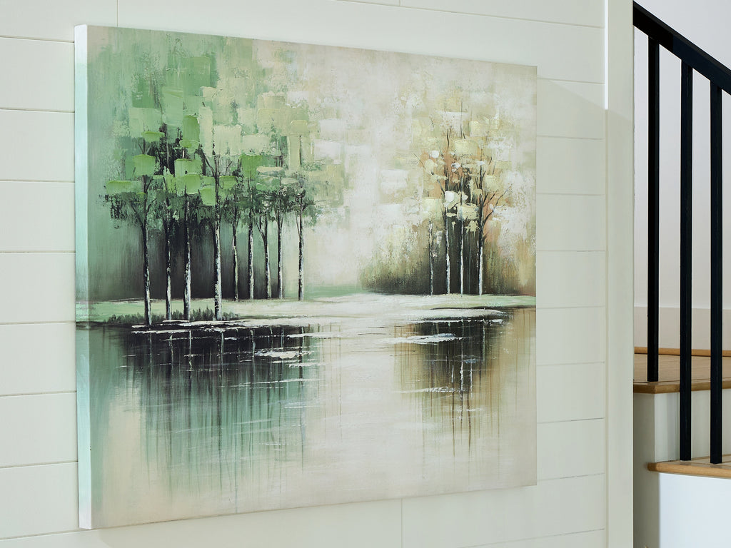 Garlenridge Green/Tan/White Wall Art