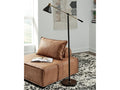 Garville Floor Lamp Black/Gold Finish