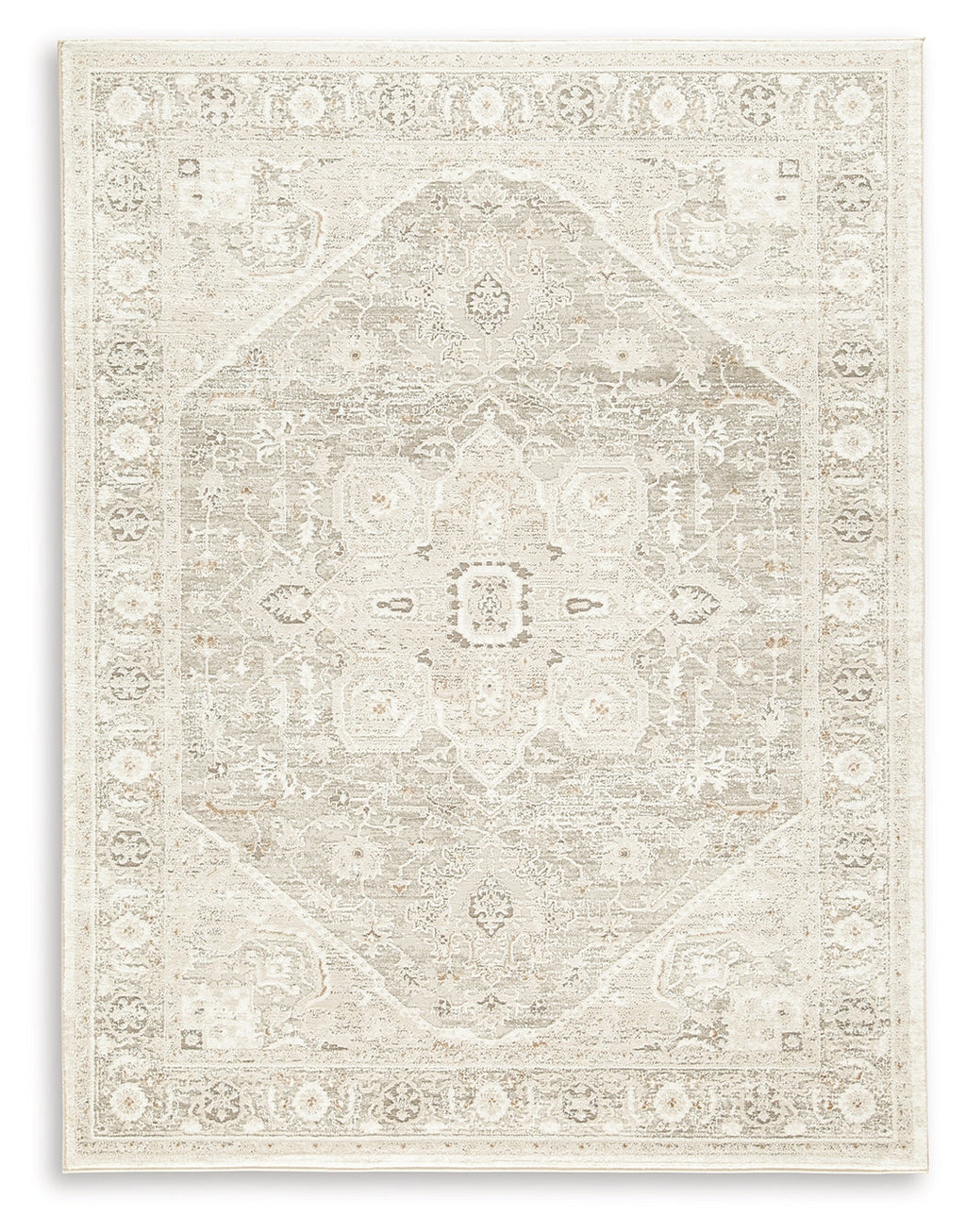 Gatwell Ivory/Gray/Tan 5' x 7' Rug