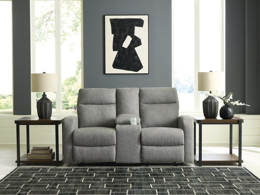 Gauntlet Sterling DBL Rec Loveseat w/Console