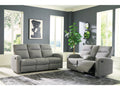Gauntlet Sterling Reclining Sofa and Loveseat