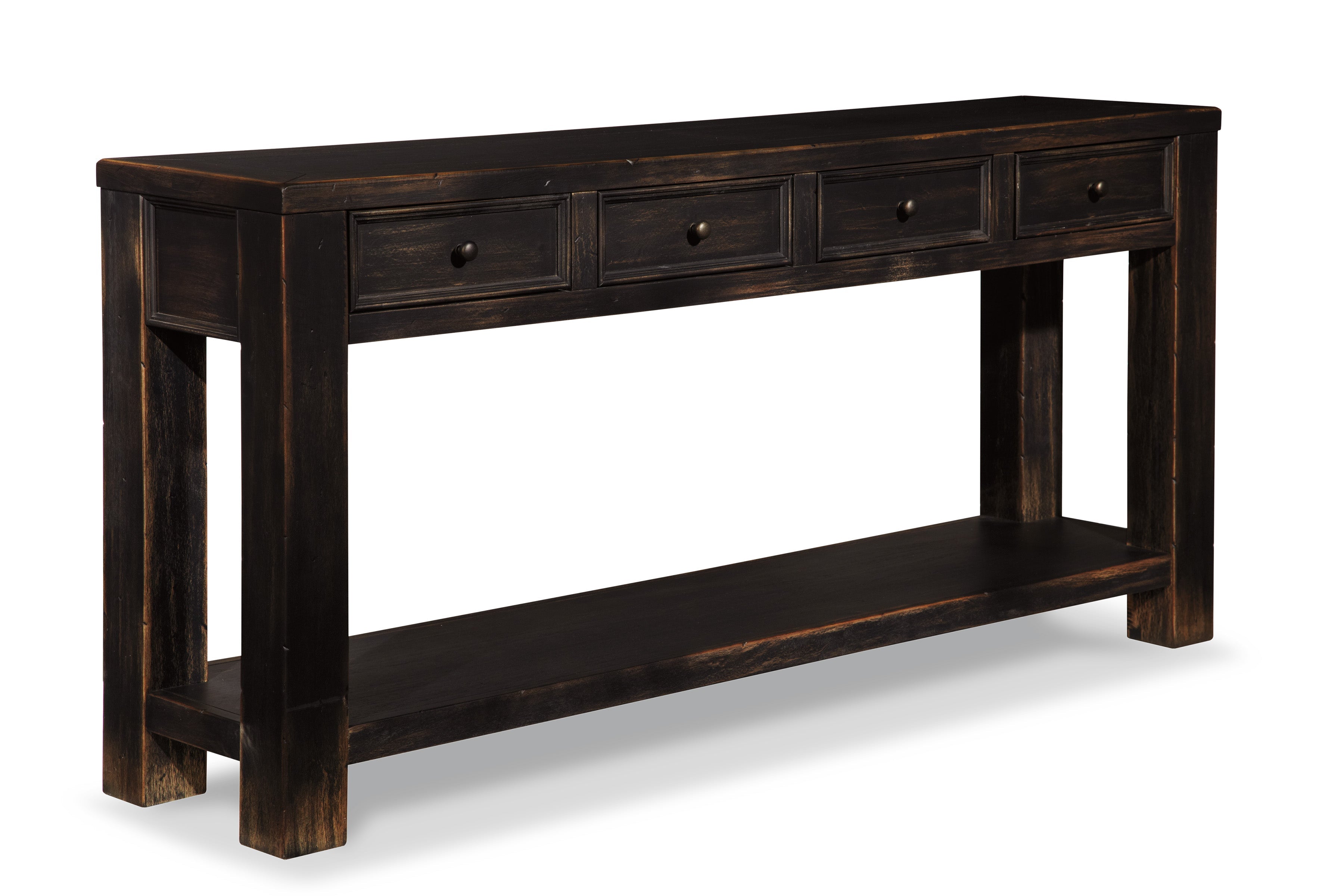 Gavelston Black Sofa Table
